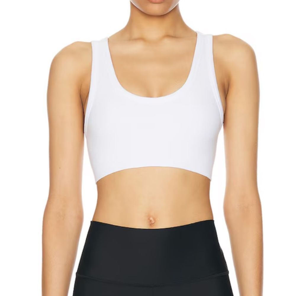 ALO YOGA Wellness Seamless Chosen Bra Athleisure White Women’s SZ S Lot of Two